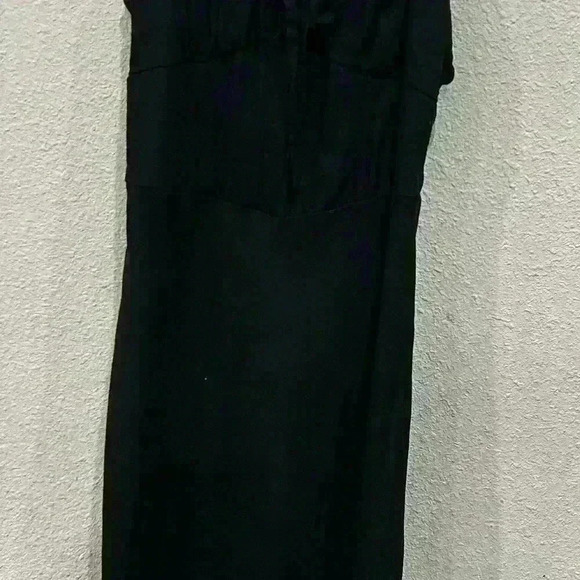 NWT. Wild Fable Women’s black midi linen midi dress - Picture 3 of 3